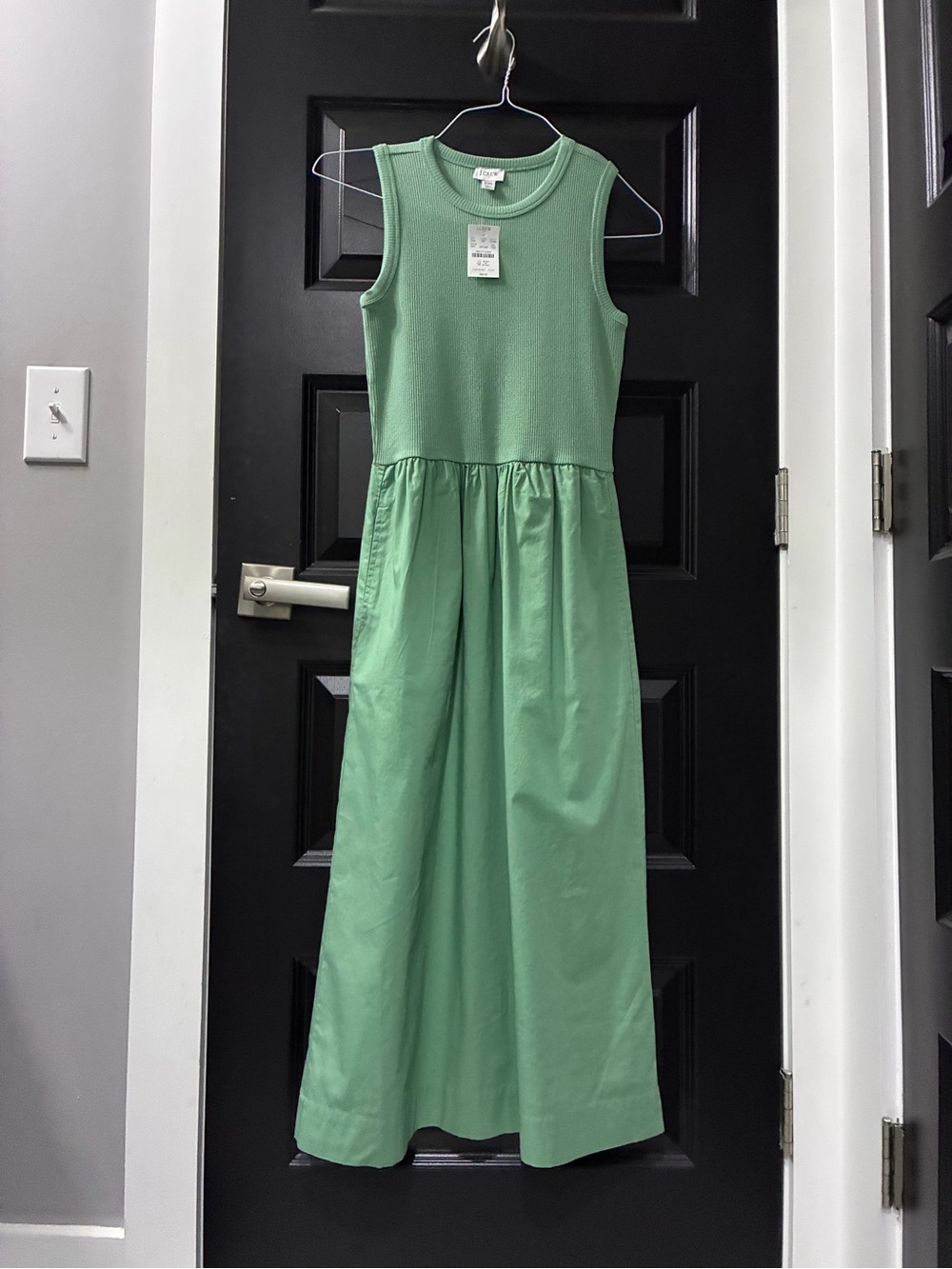 J Crew Sleeveless Green Dress
